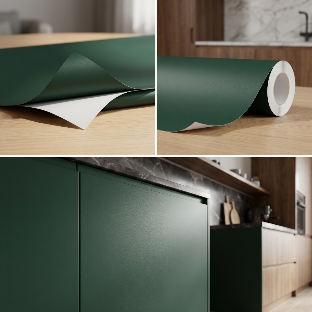 Luxury Lifestyle Wallpaper - Luxury Matte Emerald Green PVC Wallpaper,