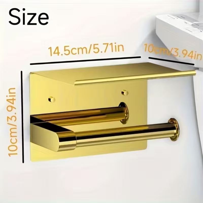 Luxurious Golden Toilet Paper  - Luxury Lifestyle Wallpaper recension och pris
