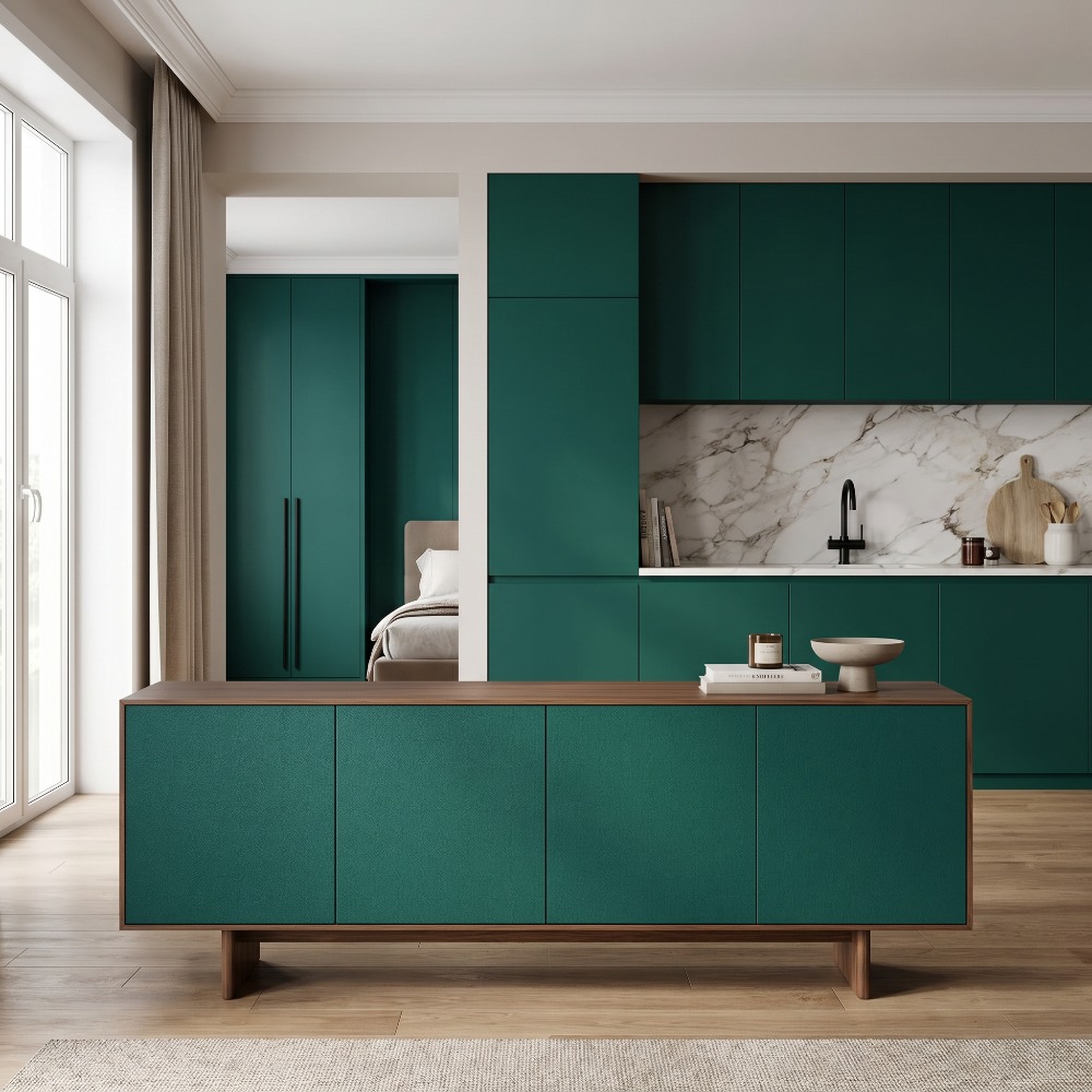 Luxury Matte Emerald Green PVC - Luxury Lifestyle Wallpaper recension och pris