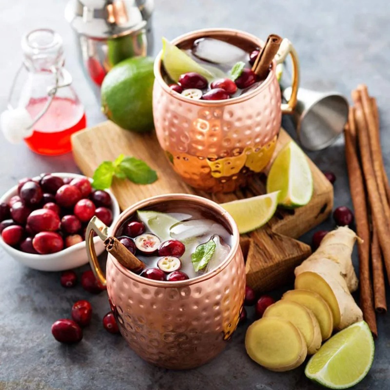 1-6PCS Cocktail Wine Cup Mosco - Copper Cocktail Mug recension och pris