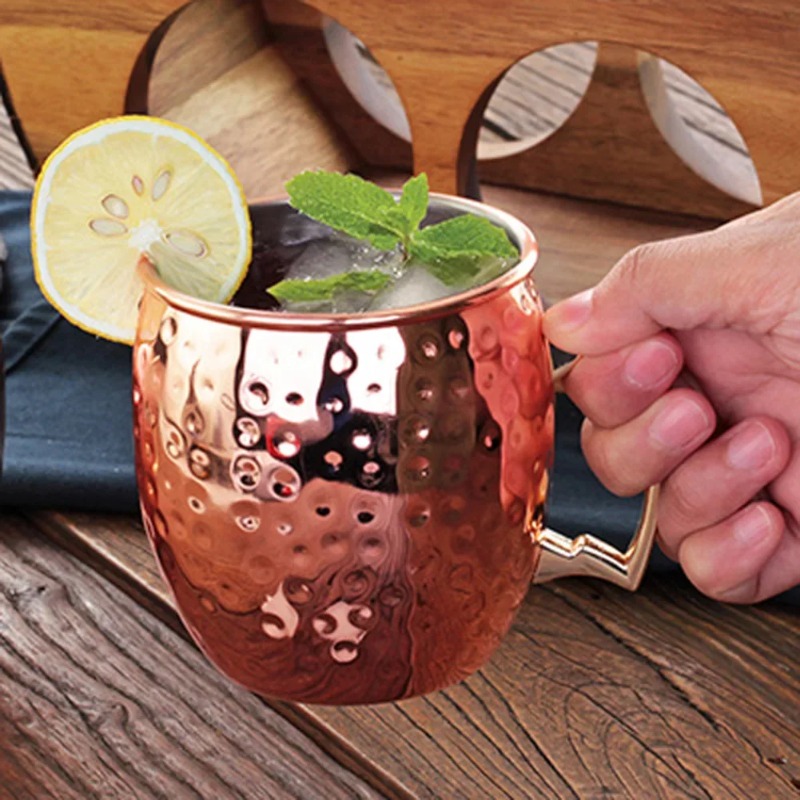 1-6PCS Cocktail Wine Cup Mosco - Copper Cocktail Mug recension och pris