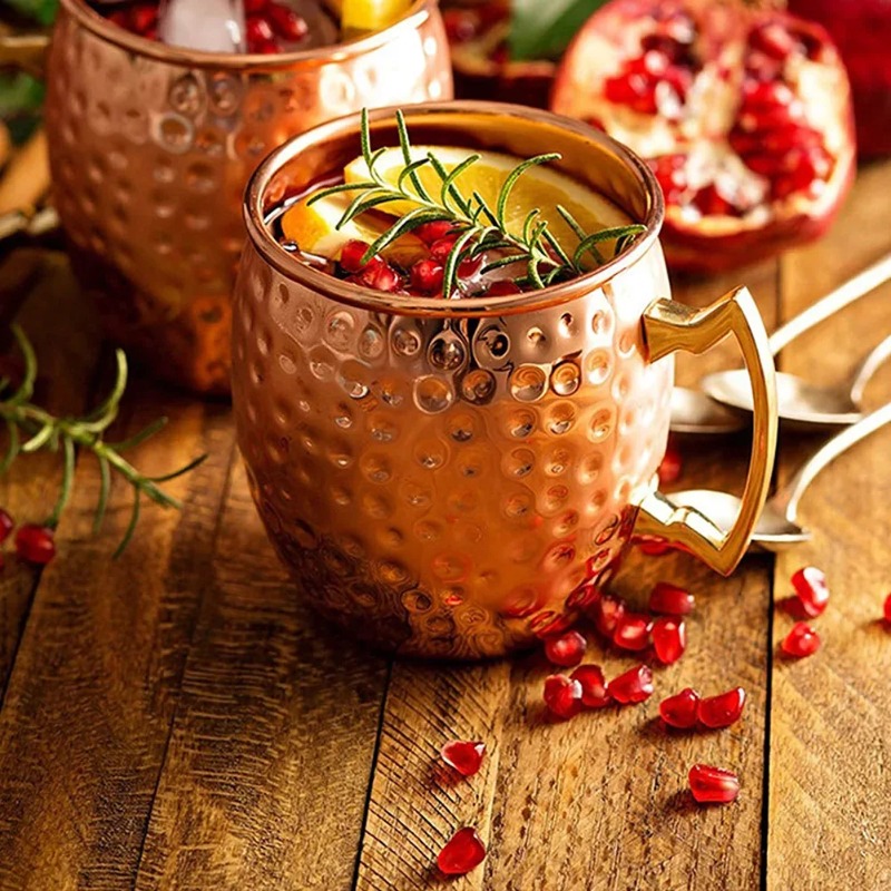 1-6PCS Cocktail Wine Cup Mosco - Copper Cocktail Mug recension och pris