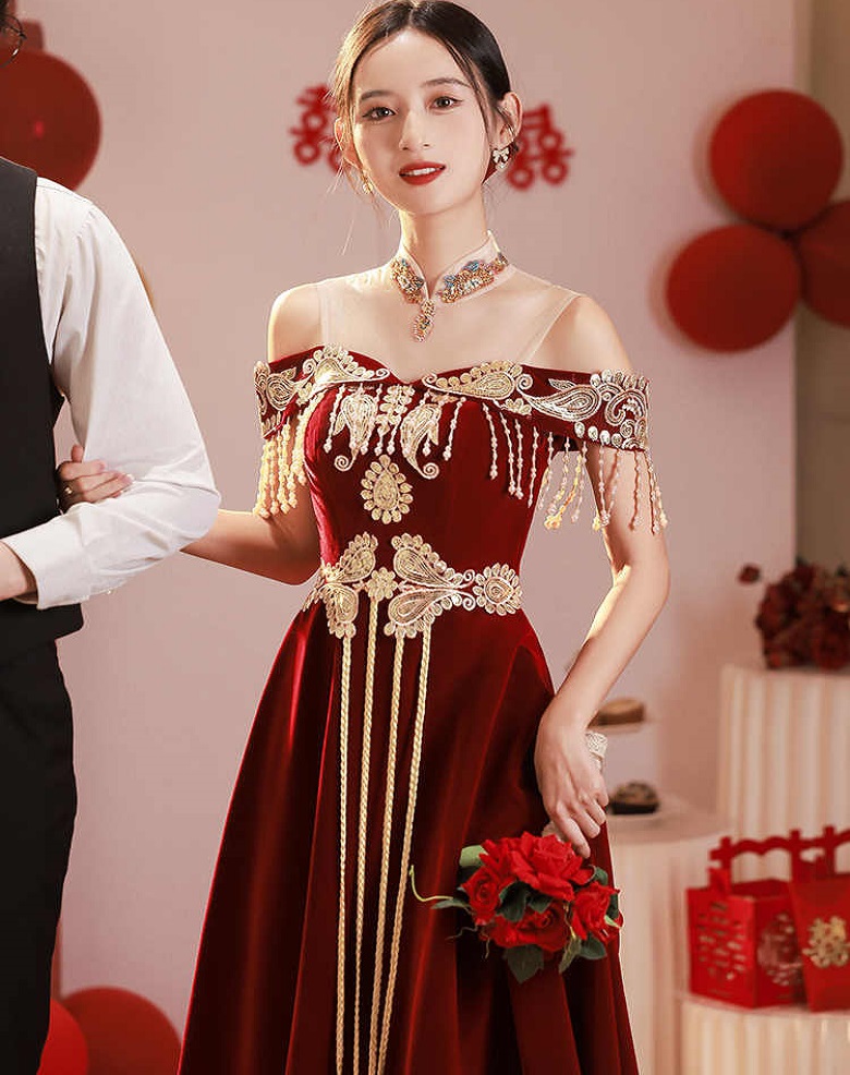 Chinese Style Toast Dress Brid - Luxury Lifestyle Girl recension och pris