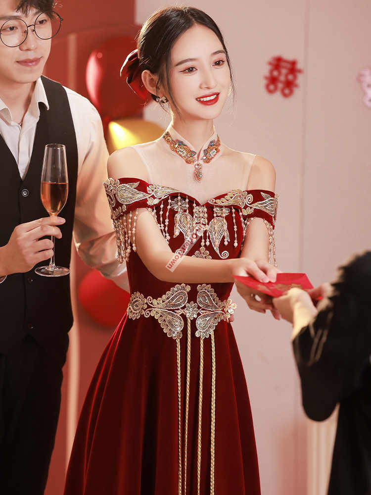Chinese Style Toast Dress Brid - Luxury Lifestyle Girl recension och pris