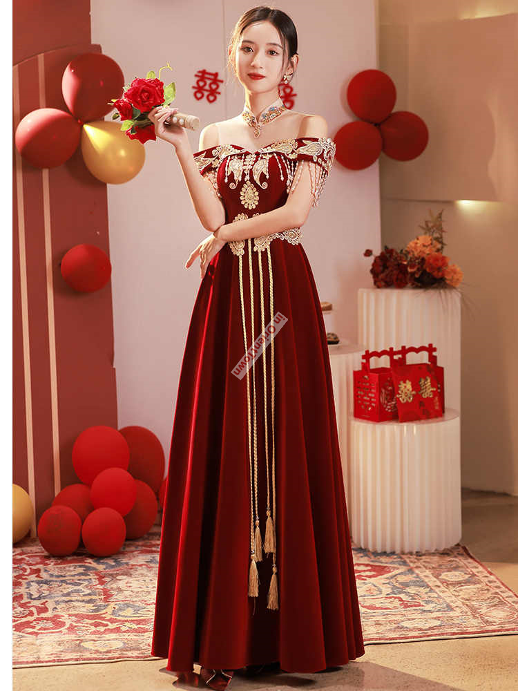 Chinese Style Toast Dress Brid - Luxury Lifestyle Girl recension och pris
