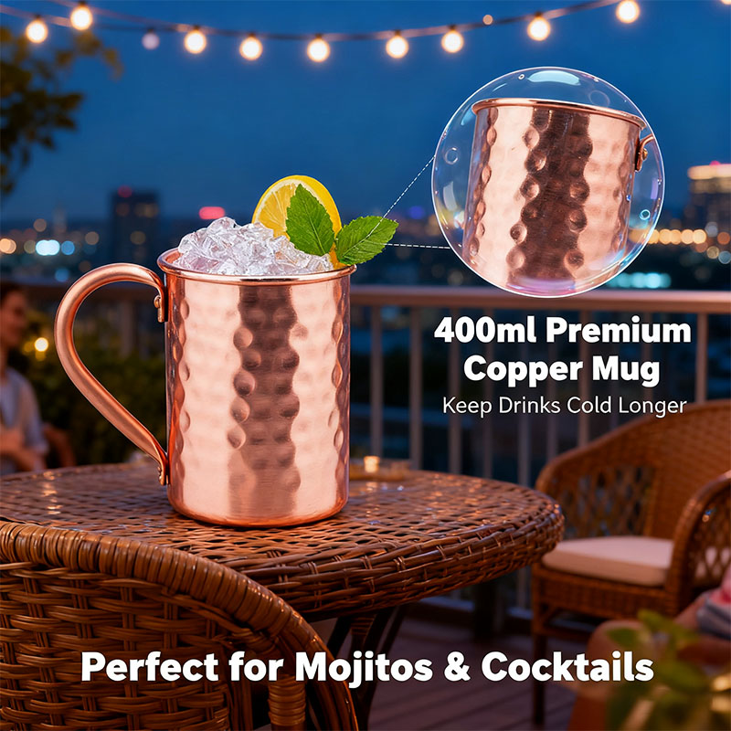 New 100% Copper Cups Pure Soli - Copper Cocktail Mug recension och pris