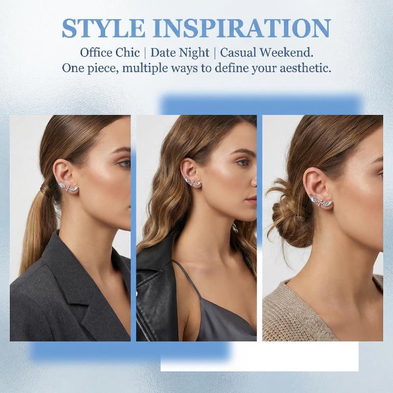 Angel Wings Cross Earrings Lux - Luxury Lifestyle Party recension och pris