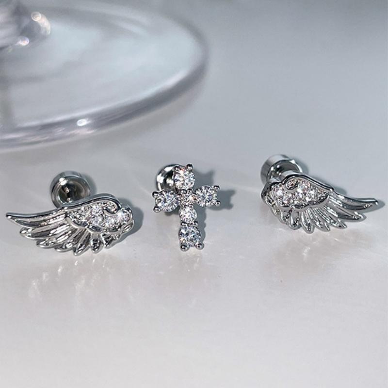 Angel Wings Cross Earrings Lux - Luxury Lifestyle Party recension och pris