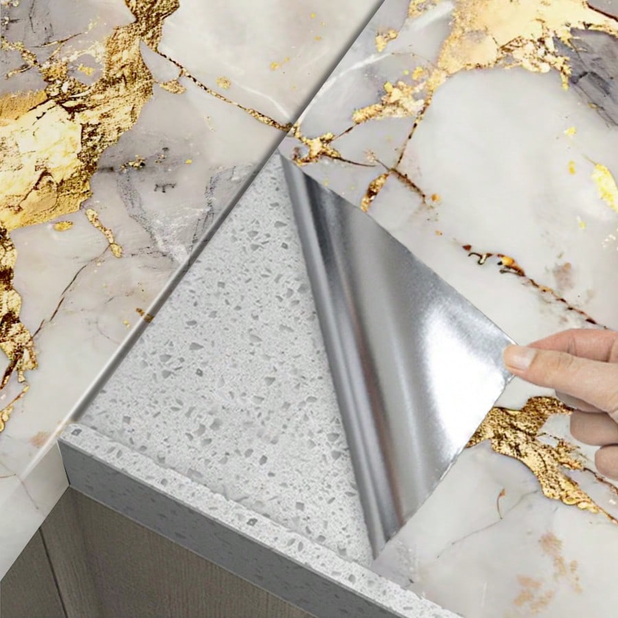 1roll Waterproof Marble Peel a - Luxury Lifestyle Wallpaper recension och pris
